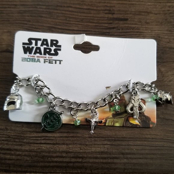Disney Star Wars Boba Fett Charm Bracelet - Picture 1 of 8